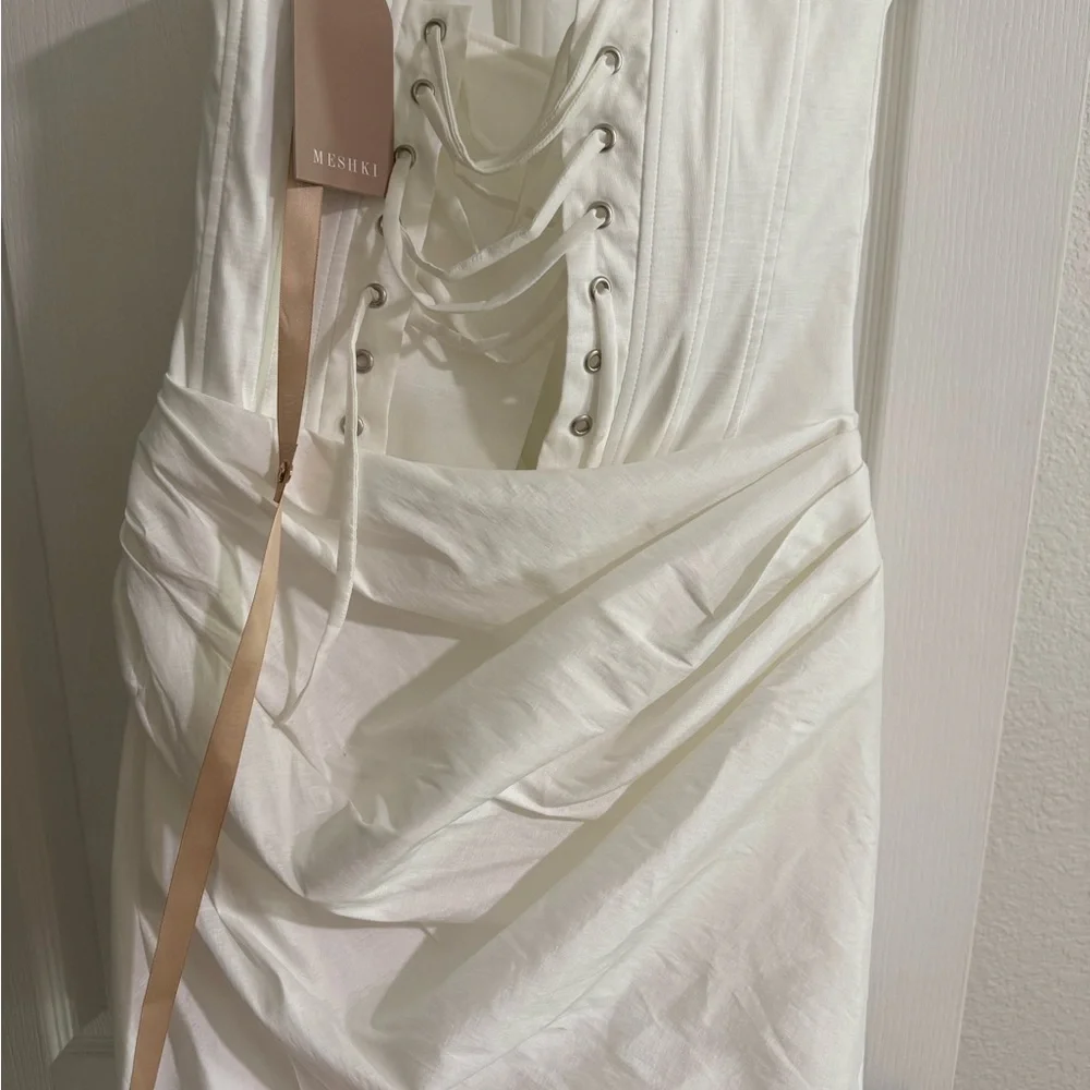 Meshki Sasha Taffeta Strapless Corset Mini Dress - Picture 4 of 4